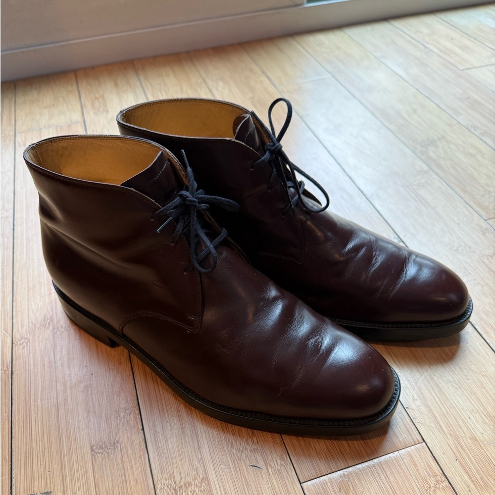 Tod’s Brown Leather Chukka Boots Size 10.5 Made in Italy